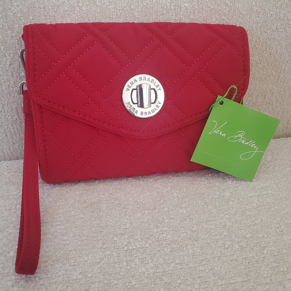 Vera Bradley NWT Smartphone wristlet Tango Red